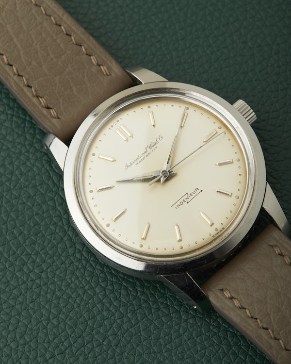 IWC Ref.666A Ingenieur Creamy Eggshell Dial Vintage Steel Watch - image 6