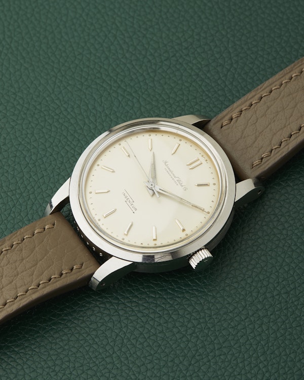 IWC Ref.666A Ingenieur Creamy Eggshell Dial Vintage Steel Watch - image 8
