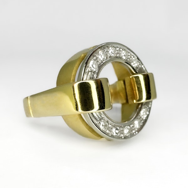 Pave Diamond Circle Ring - Saddingtons Jewellery Stand 375 - image 2