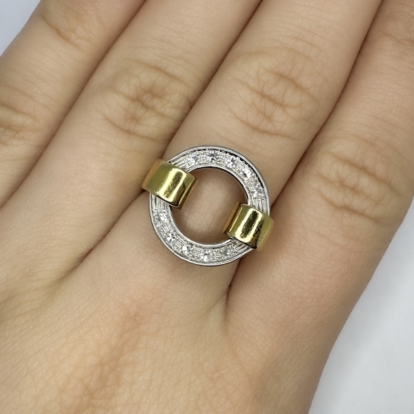 Pave Diamond Circle Ring - Saddingtons Jewellery Stand 375 - image 4