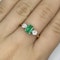 Emerald Diamond Trilogy Ring - Saddingtons Jewellery Stand 375 - image 2