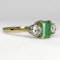 Emerald Diamond Trilogy Ring - Saddingtons Jewellery Stand 375 - image 3