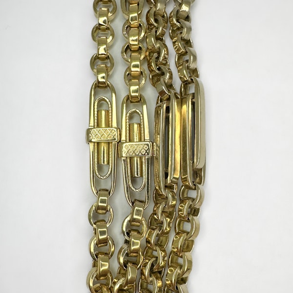 Edwardian Fancy Albert Neckchain - Saddingtons Jewellery Stand 375 - image 4