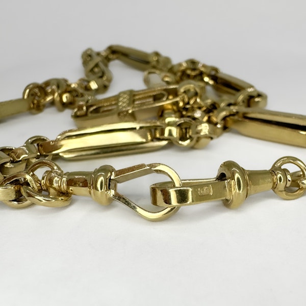 Edwardian Fancy Albert Neckchain - Saddingtons Jewellery Stand 375 - image 3