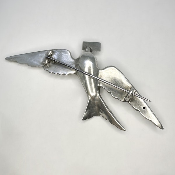 Victorian Silver ‘Love Bird’ Brooch - Saddingtons Jewellery Stand 375 - image 4