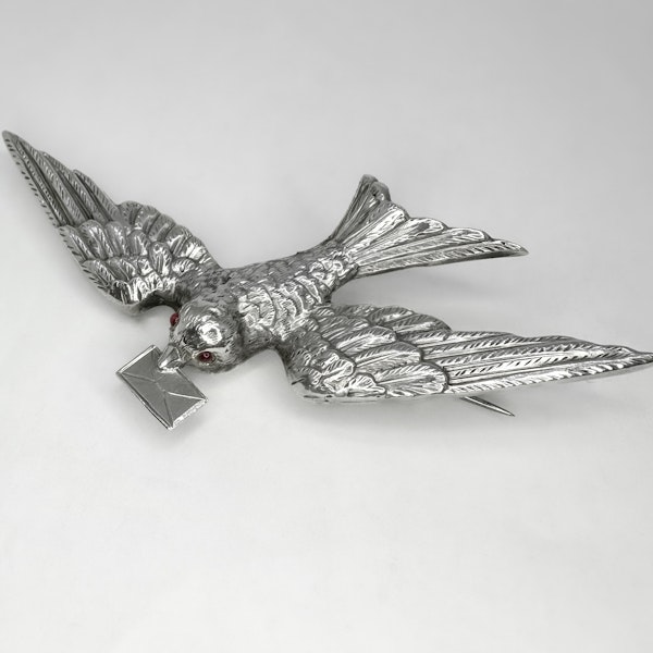 Victorian Silver ‘Love Bird’ Brooch - Saddingtons Jewellery Stand 375 - image 2