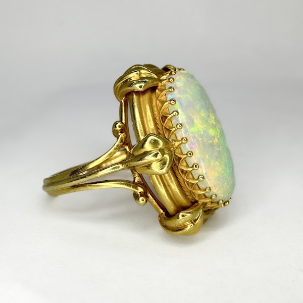 Arts and Crafts Opal Ring - Saddingtons Jewellery Stand 375 - image 2