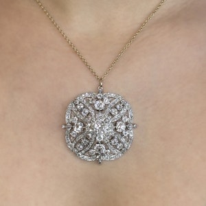 Victorian 16ct Old Cut Diamond Pendant - Saddingtons Jewellery Stand 375