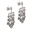 Blackened 18ct Gold Diamond Girandole Earrings - image 2