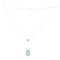 Art Deco Opal and Diamond Pendant Necklace - image 2