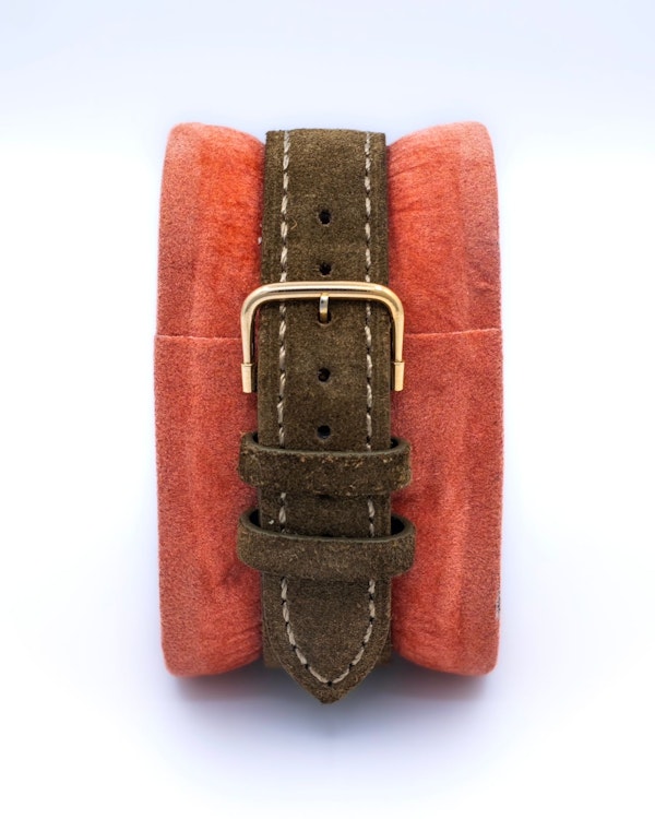 1951 Longines Marshall Fancy Crab Claw Lugs - Honeycomb Waffle Dial - Like New Unpolished - image 7