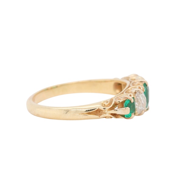 Emerald and Diamond Engagement Ring - Charlotte Sayers - image 2