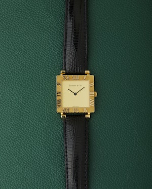 Tiffany & Co. Atlas Ref. L3630 Square 18k Yellow Gold With Box