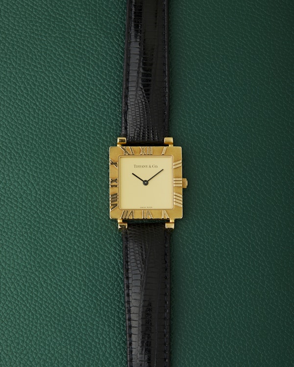 Tiffany & Co. Atlas Ref. L3630 Square 18k Yellow Gold With Box - image 1