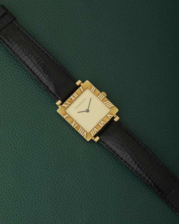 Tiffany & Co. Atlas Ref. L3630 Square 18k Yellow Gold With Box - image 2