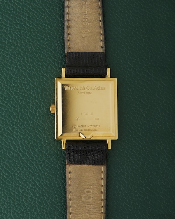Tiffany & Co. Atlas Ref. L3630 Square 18k Yellow Gold With Box - image 10