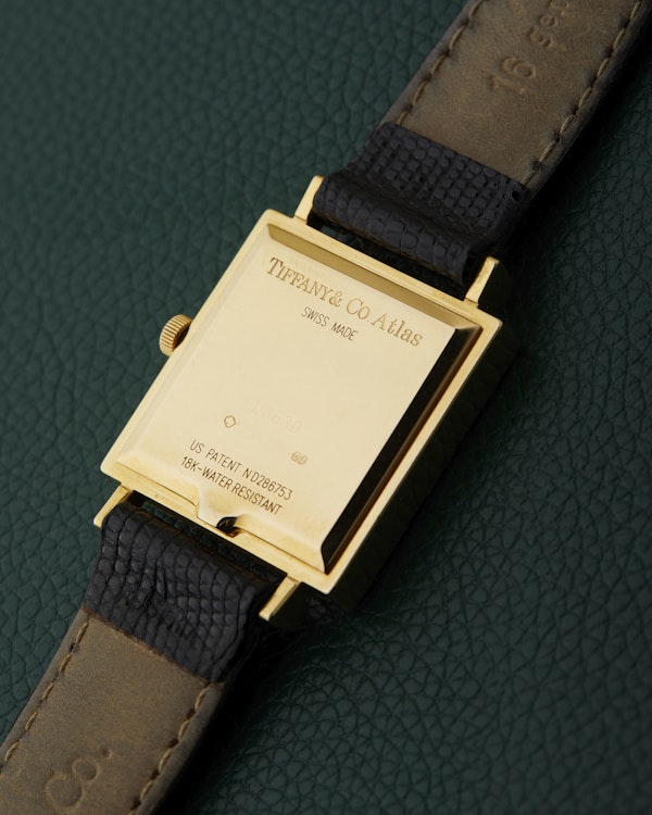 Tiffany & Co. Atlas Ref. L3630 Square 18k Yellow Gold With Box - image 9