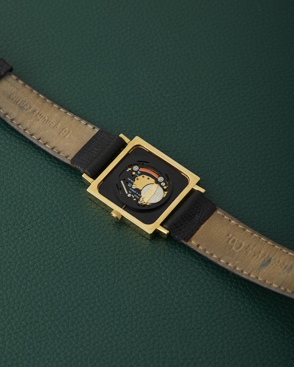 Tiffany & Co. Atlas Ref. L3630 Square 18k Yellow Gold With Box - image 12