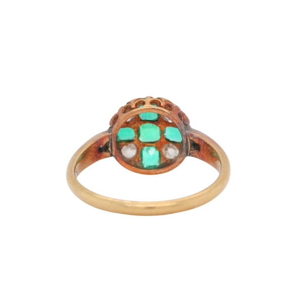 Early Victorian Emerald and Diamond Ring - Charlotte Sayers - image 3