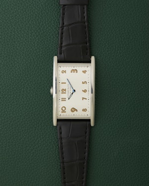 Tiffany & Co. New York East West Drivers Silver Art Deco Watch Boxed