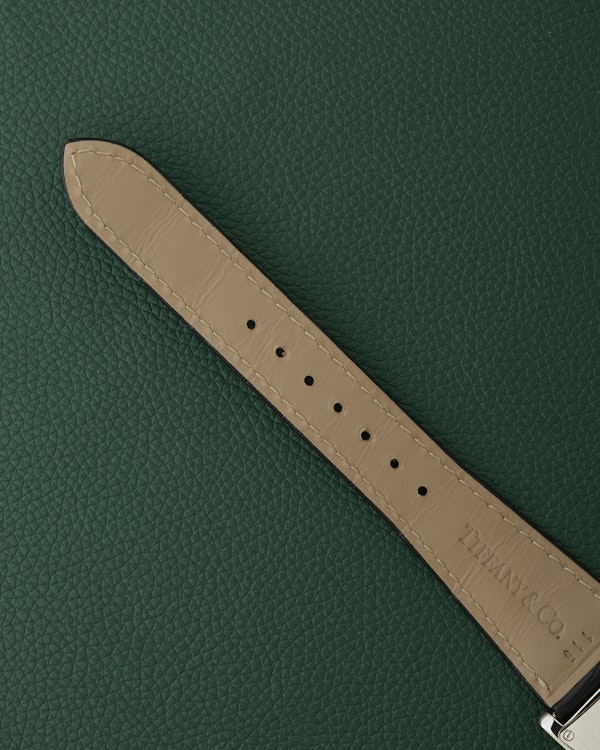 Tiffany & Co. New York East West Drivers Silver Art Deco Watch Boxed - image 8