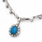 Stunning Articulated Turquoise Halo Necklace - image 2