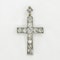 Antique Victorian Diamond Cross Pendant - Saddingtons Jewellery Stand 375 - image 2