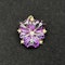 Victorian Amethyst & Diamond Flower Pendant - Saddingtons Jewellery Stand 375 - image 3