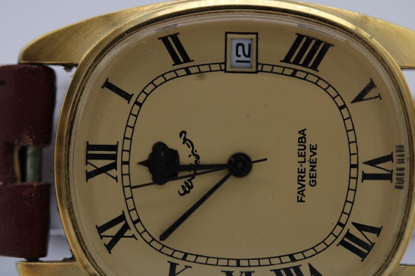 Favre-Leuba 6600-51 Jordanian Crown cipher Dial - image 2