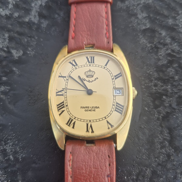 Favre-Leuba 6600-51 Jordanian Crown cipher Dial - image 10