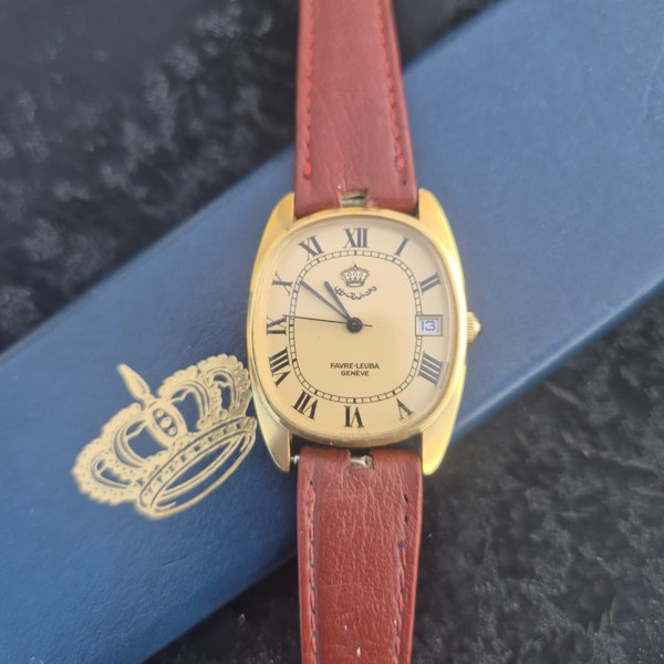 Favre-Leuba 6600-51 Jordanian Crown cipher Dial - image 9