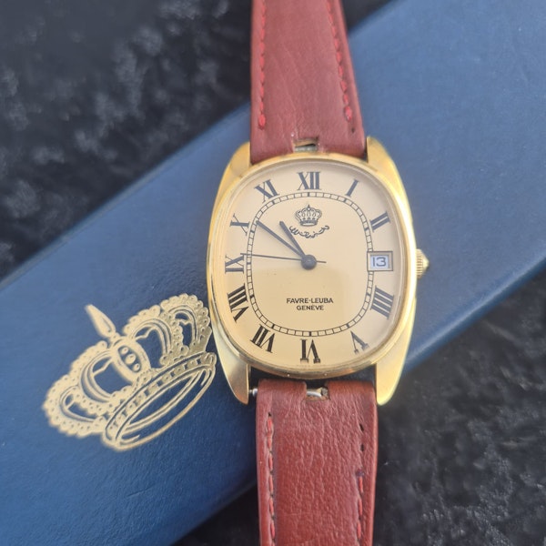 Favre-Leuba 6600-51 Jordanian Crown cipher Dial - image 12