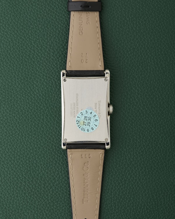 Tiffany & Co. New York East West Drivers Silver Art Deco Watch Boxed - image 16