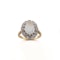 18ct Moonstone and Diamond Cluster Ring - image 1