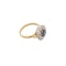 Vintage 18ct Yellow Gold Sapphire and Diamond Cluster Ring - image 4