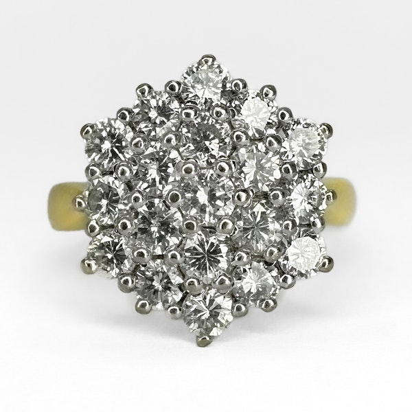 Diamond Halo Cluster Ring - Saddingtons Jewellery Stand 375 - image 1