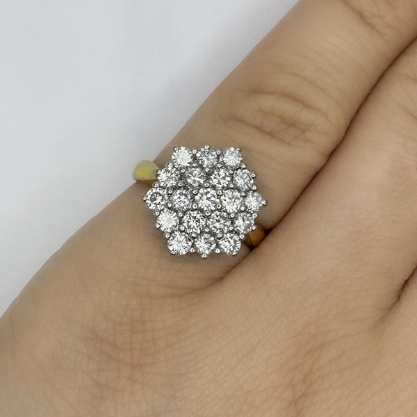 Diamond Halo Cluster Ring - Saddingtons Jewellery Stand 375 - image 5