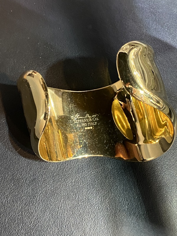 Elsa Peretti for Tiffany 18k Gold Bone cuff - image 3