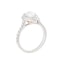 Browns Pear Shaped Diamond Halo Ring in Platinum and Rose Gold | GIA Certified - image 2