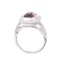 Pink Sapphire & Diamond Dress Ring in 18ct Gold - image 2
