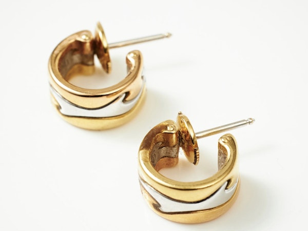 Georg Jensen 18k Gold Fusion earrings - image 2