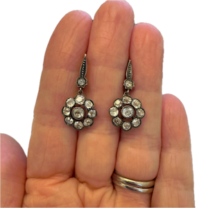 Victorian diamond earrings