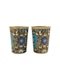 Russian silver gilt and cloisonné enamel pair of vodka cups, Moscow c.1900 by Dmitriy Nikolaev. - image 3