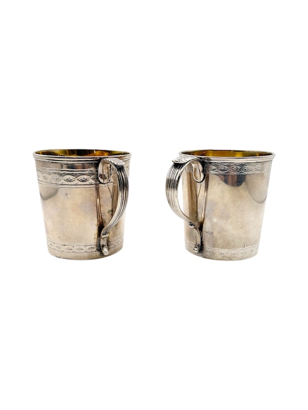 19th century Russian silver travelling mugs, St Petersburg, c.1810 by Alexander Yashimov. - image 3