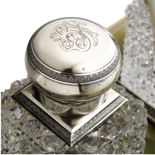 Russian silver and onyx desk set,  St Petersburg, c.1910 by V. Gordon. - image 8