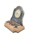19th century French silver and guilloche enamel desk clock with bell pushes. - image 2