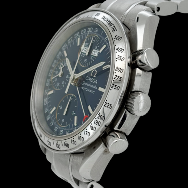 OMEGA SPEEDMASTER REDUCED TRIPLE DATE BLUE DIAL - 3523.80.00 - FULL SET 2006 - image 2
