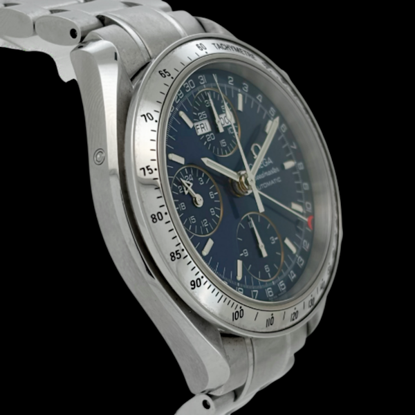 OMEGA SPEEDMASTER REDUCED TRIPLE DATE BLUE DIAL - 3523.80.00 - FULL SET 2006 - image 5