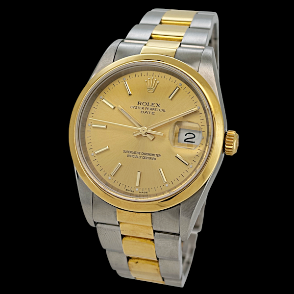 ROLEX OYSTER PERPETUAL DATE 15203 FULL SET 2004 + RSC 2016 - image 1
