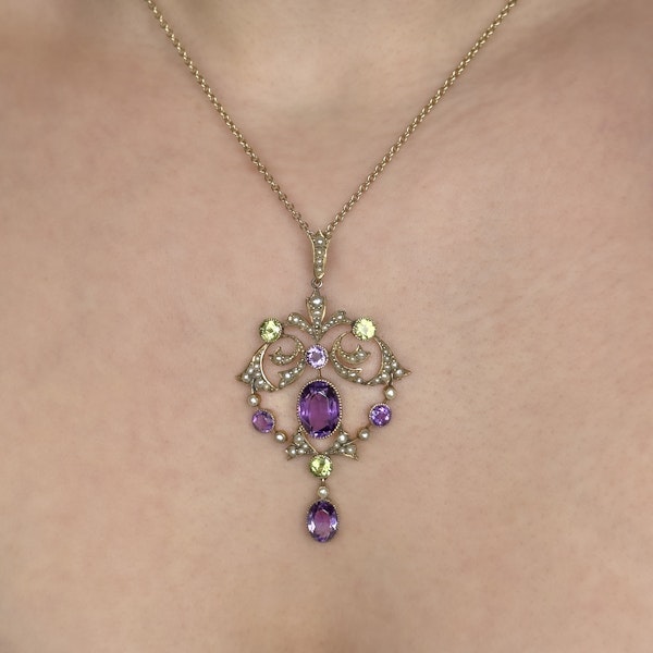 Antique Suffragette Pendant - Saddingtons Jewellery Stand 375 - image 3